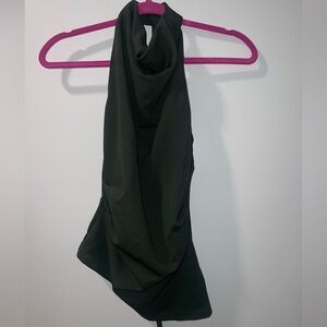 NWT Zara Halter Cowl Neck Backless Top